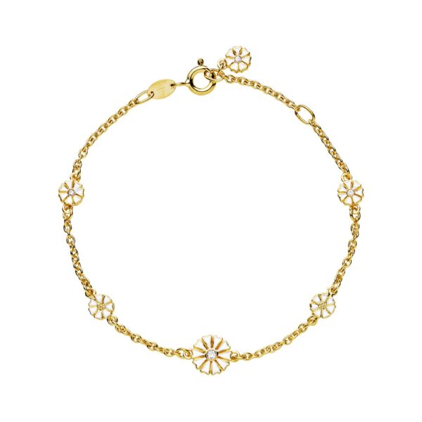 Lund Copenhagen Marguerite Armband 5x5+7,5mm zi.fg 925