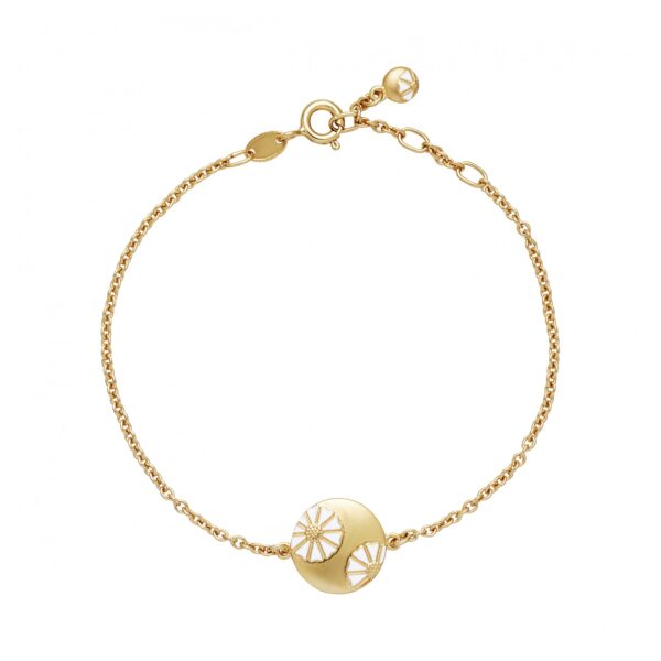 Lund Copenhagen Daisy armband mynt 13mm fg. 925