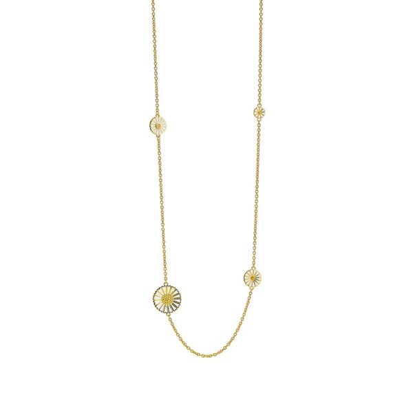 Lund Copenhagen Daisy Halsband 7,2+11+18mm fg. 925