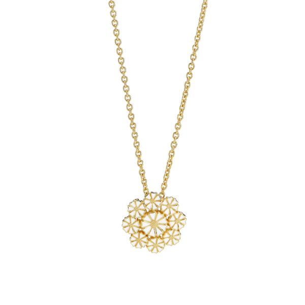 Lund Copenhagen Marguerite Halsband 1x7,5+8x5mm fg 925