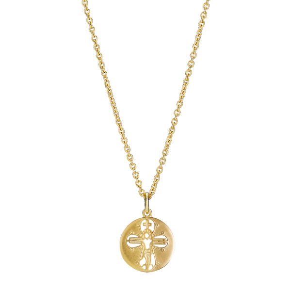 Lund Copenhagen Dagmarkor halsband 24 karat guldpläterat 45-48 cm