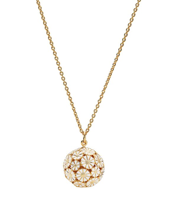 Lund Copenhagen Marguerit Halsband kula ø.20mm fg. 925
