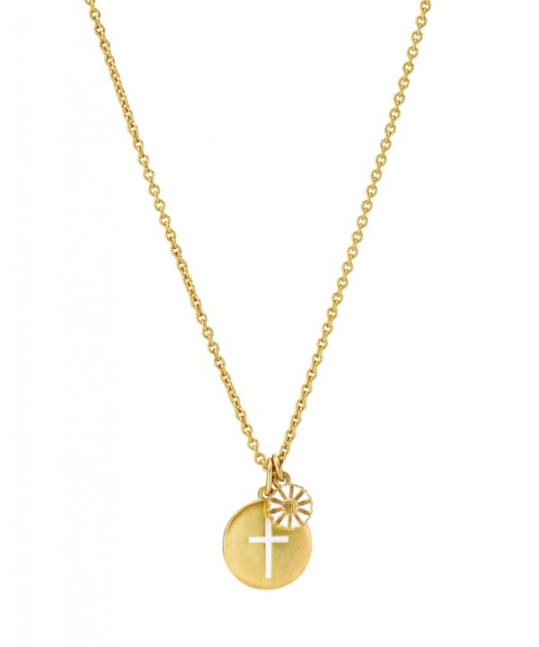 Lund Copenhagen Marguerit Halsband 7,5mm+ mynt fg. 925