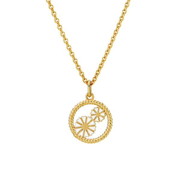 Lund Copenhagen Daisy Halsband 7,5+5mm fg. 925