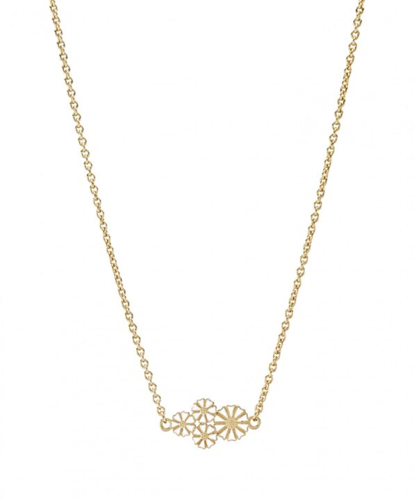 Lund Copenhagen Daisy Halsband 1x7,5+3x5mm fg. 925