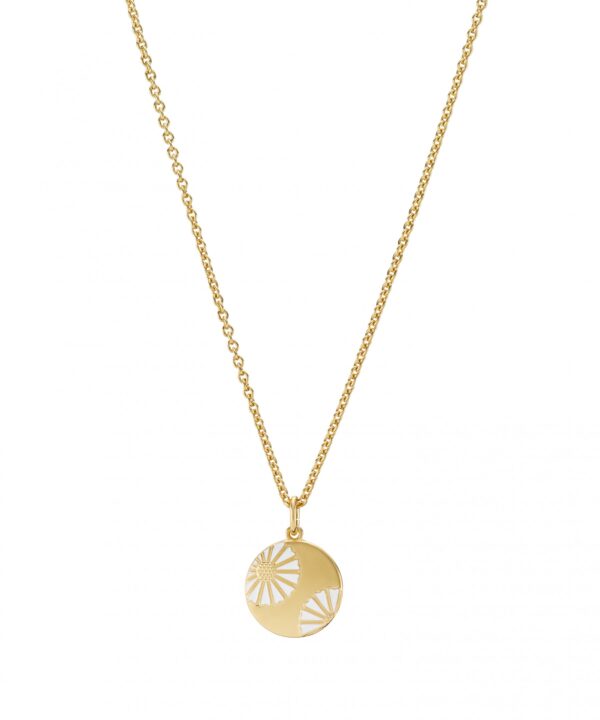 Lund Copenhagen Marguerit Halsband mynt 16mm fg. 925