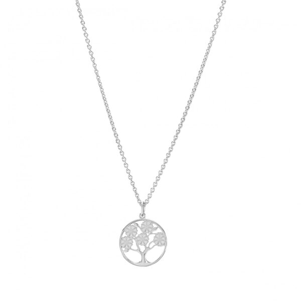Lund Copenhagen Marguerit Halsband livets träd 5mm 925