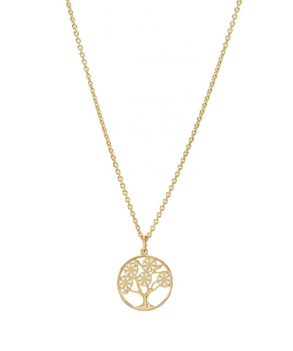 Lund Copenhagen Marguerit Halsband livets träd 5x5mm fg925