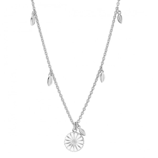 Lund Copenhagen Daisy Halsband 11m med blad 925