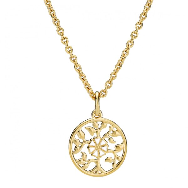 Lund Copenhagen - Marguerit Halsband life+fili1x5mm guldpläterat silver 925