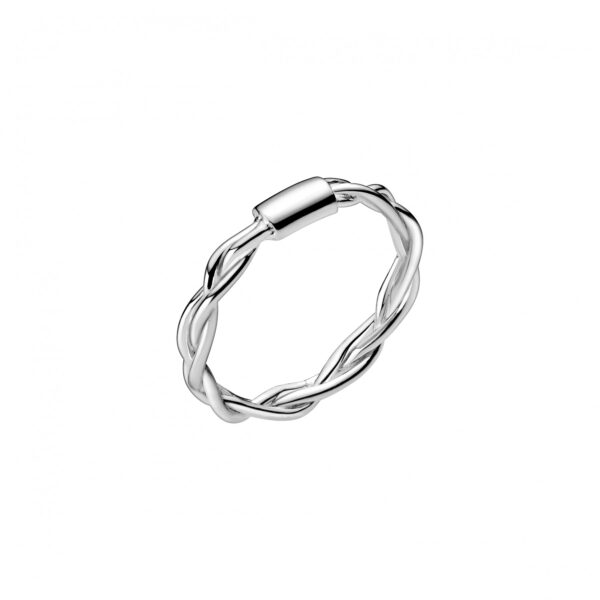 Lund Copenhagen Silverring flätad 925
