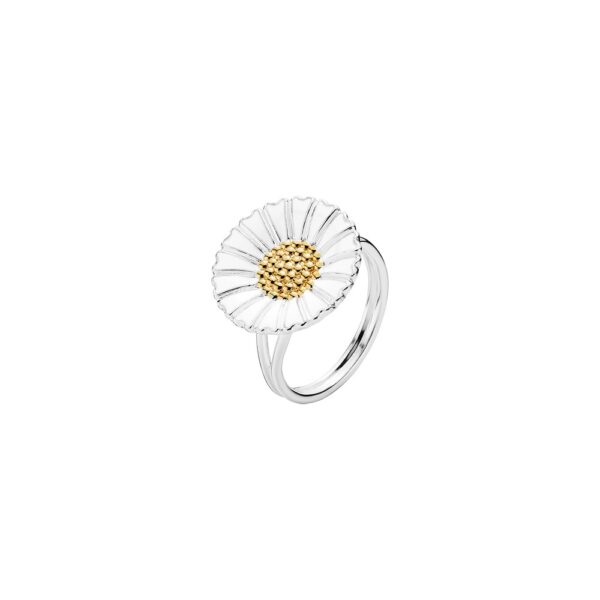Lund Copenhagen Daisy ring i silver. 18 mm