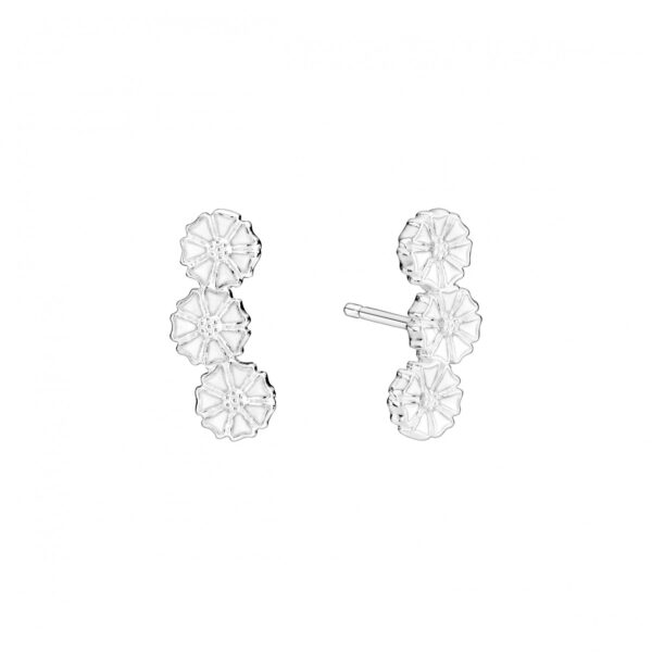 Lund Copenhagen Daisy Silver öronproppar. 3x5 mm
