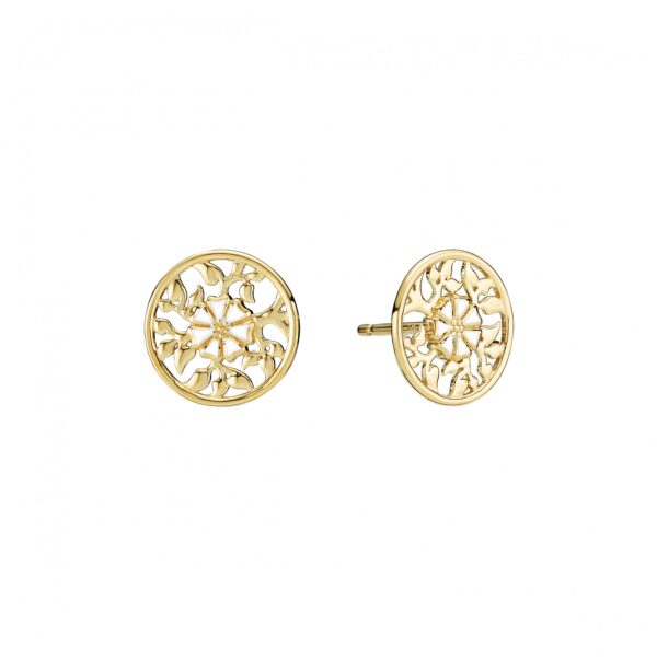 Lund Copenhagen - Daisy Earrings life+fil1x5mm guldpläterat silver 925