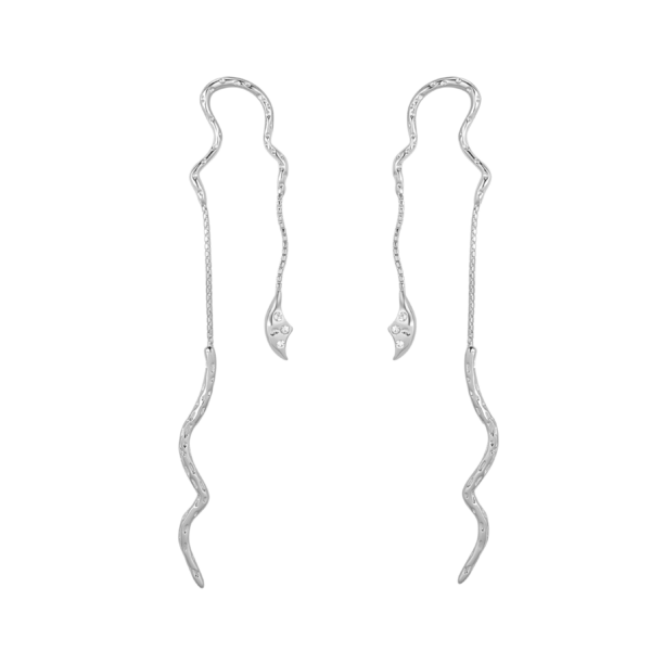 Nava Copenhagen Chain örhängen Aisha - Silver