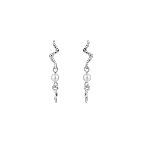 Nava Copenhagen Dangle örhängen Vattumannen - Silver