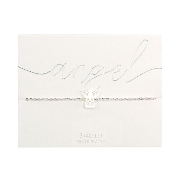 Änglaarmband silver - justerbart 17-20cm