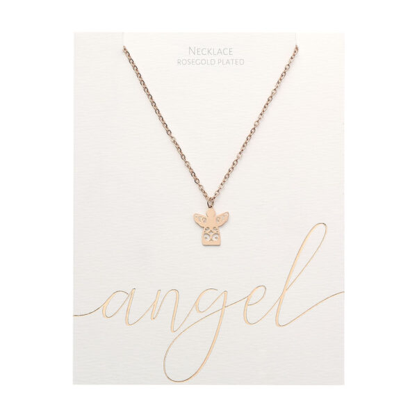 Ängelhalsband i roséguld 42-47 cm