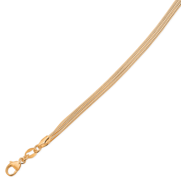 Dammring Ormhalsband 14-karat guldpläterat Silver - 45 cm
