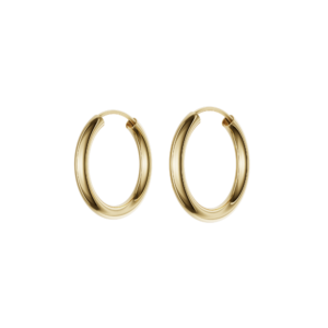 Guld creoler 14 karat 20 x 2.5 mm