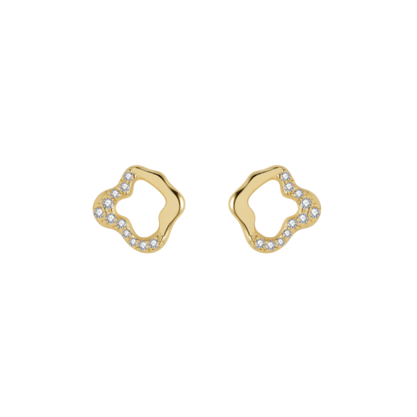 Nava Copenhagen - Vågen Örhängen - Guldpläterad