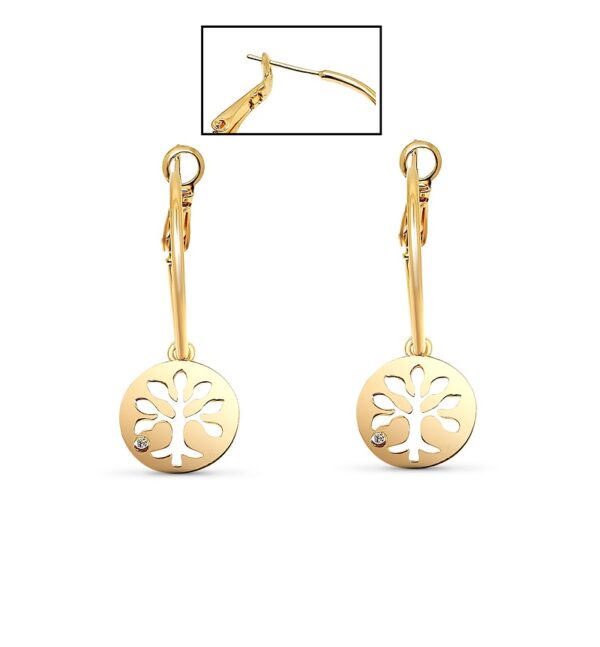 Livets träd Hoops 18 karat guldpläterade - Ø10