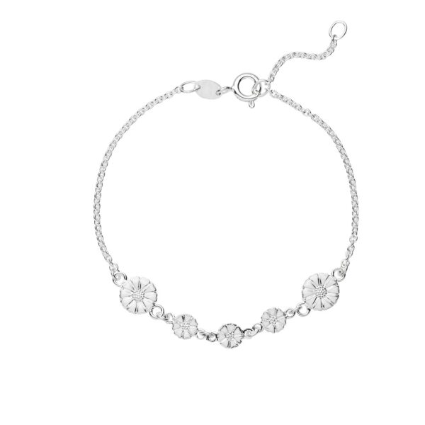 Lund Copenhagen Daisy Armband 7,5mm+5mm hv.925