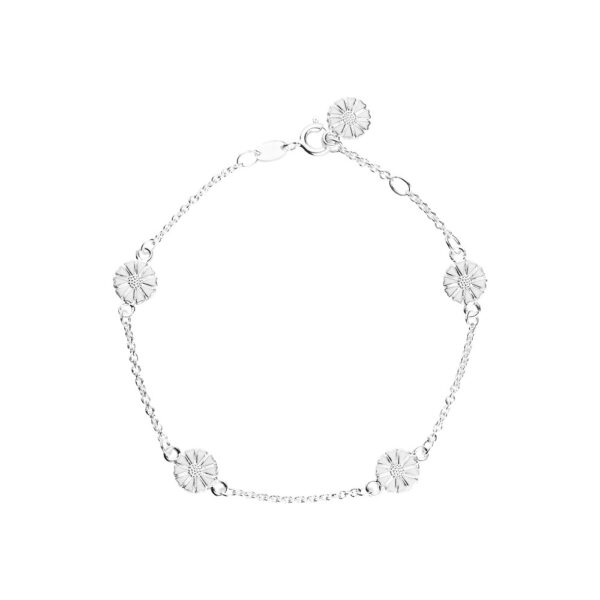 Lund Copenhagen Daisy Armband 5x7,5mm hv. 925