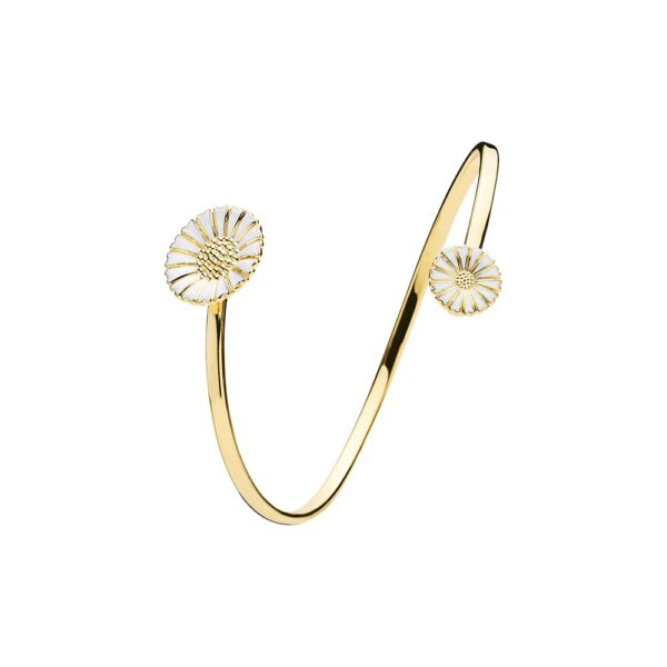 Lund Copenhagen Daisy armring 11+18mm hv.fg.925