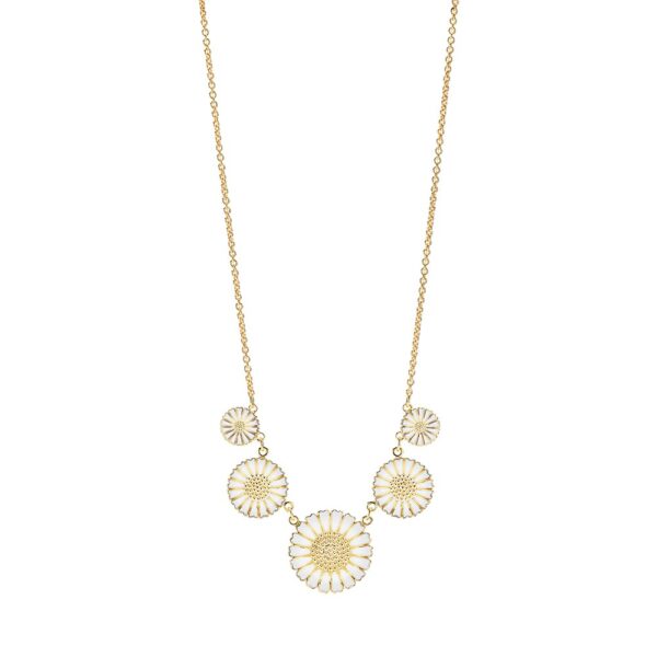 Lund Copenhagen Daisy Halsband fg. 11+18+25 mm 925