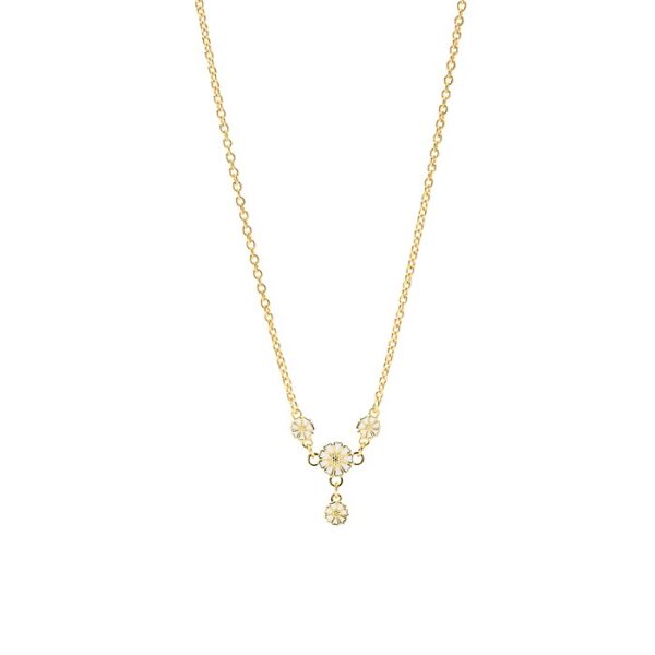 Lund Copenhagen Daisy Halsband fg. 5+7,5 mm hv 925