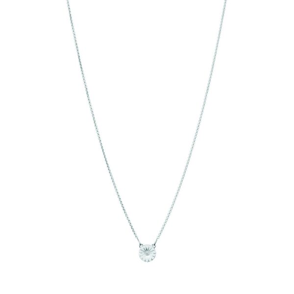 Lund Copenhagen Marguerit Halsband vit emalj 11mm 925