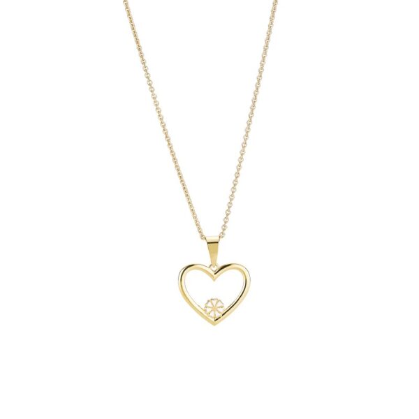 Lund Copenhagen Marguerit Halsband h.1x5mm fg. 45 cm 925
