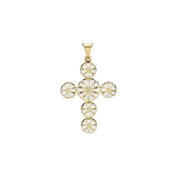 Lund Copenhagen Daisy Pendel cross mix hv.fg. 925