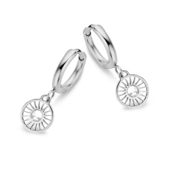 Hoops med hängen, med swarovski stenar