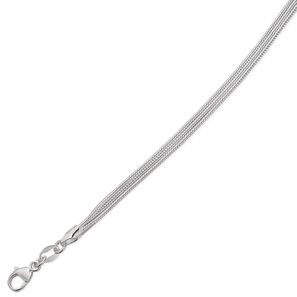 Silver rodinerat armband 3 ormkedjor Armbandet är rodinerat silver i längd 19 cm.