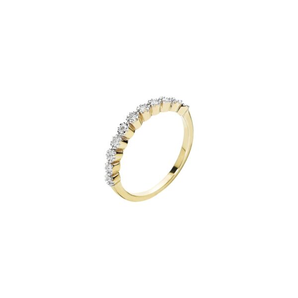 8 karats guldringallians med diamanter 0,21ct W.P1 rött guld