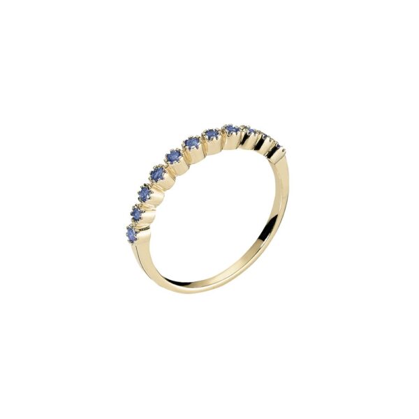Guldringallians med safir 11x1,75mm 333
