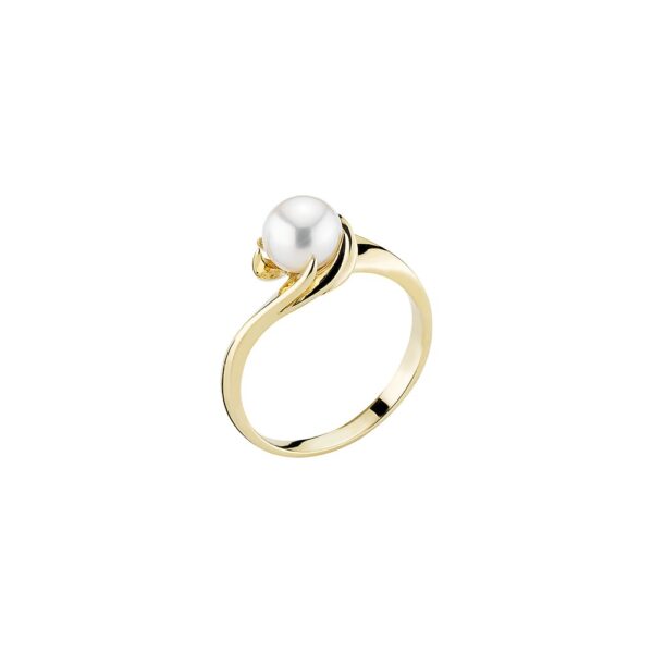Guldring med odlad pärla 7-7,5mm 14 karat
