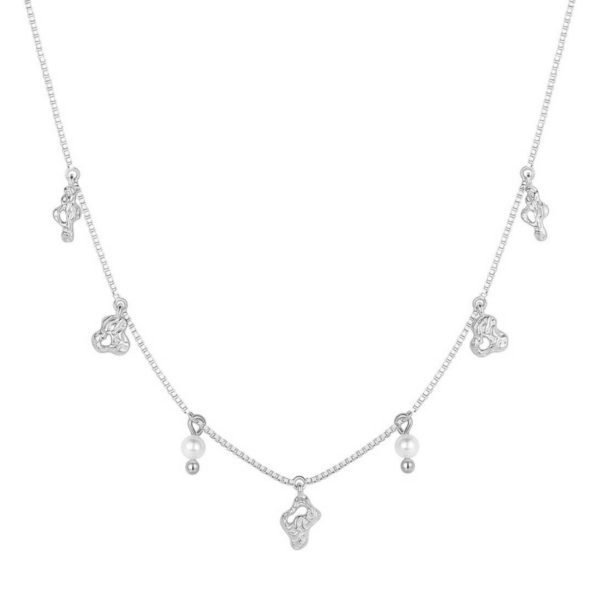 Nava Copenhagen Pärlhalsband Sedna Halsband - Silver