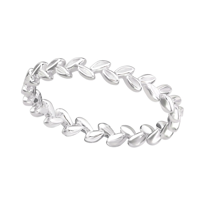 Soelv-ring-smaa-blade