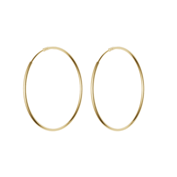 Store ægte 14 karat guld creoler