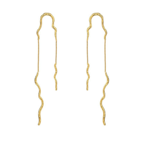 Nava Copenhagen Dangle örhängen Ariel - Guldpläterade