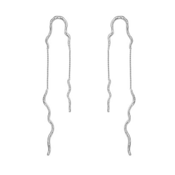 Nava Copenhagen Dangle örhängen Ariel - Silver
