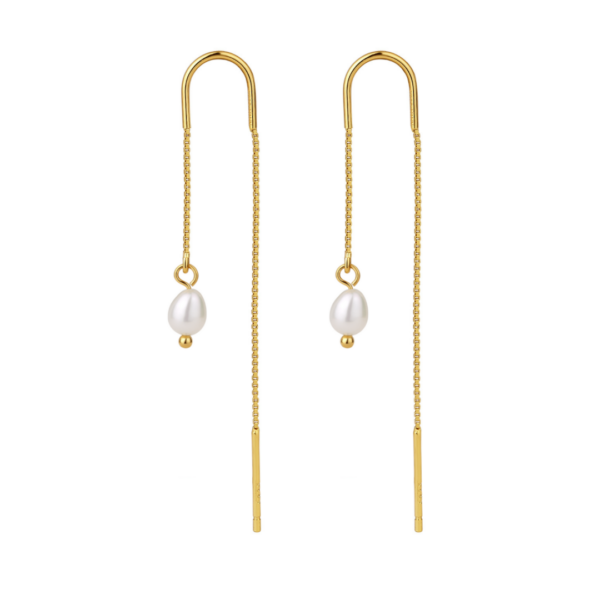 Nava Copenhagen - Pärlörhängen - Guldpläterade