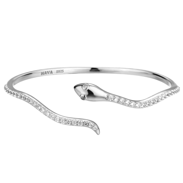 Nava Copenhagen ormarmband - Boa Bangle - Silver