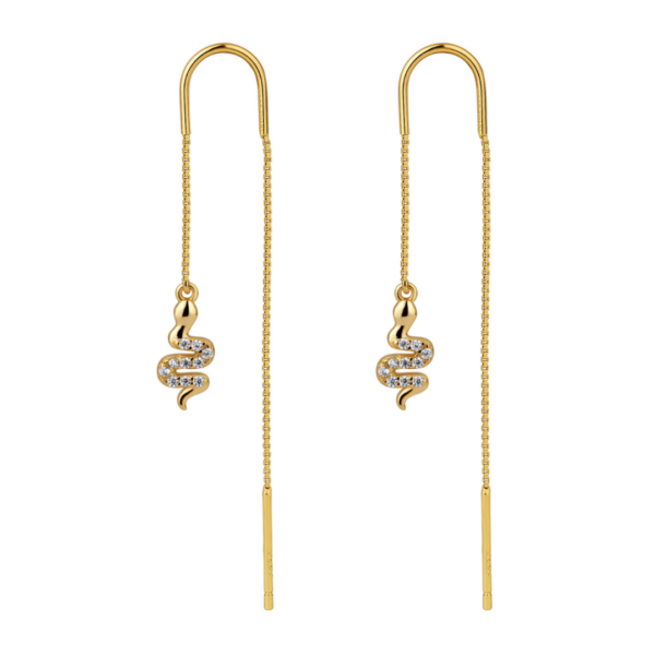 Nava Copenhagen - Boa Ear Threads - Guldpläterad