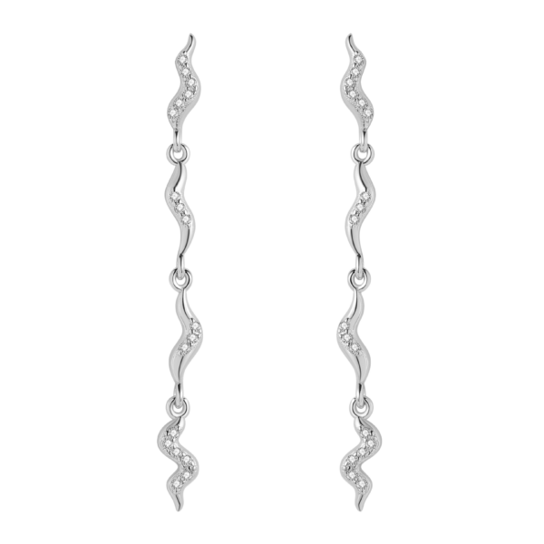 Nava Copenhagen Dangle örhängen Chara - Silver