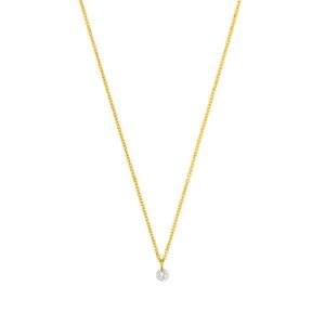 diamant halskæde guld