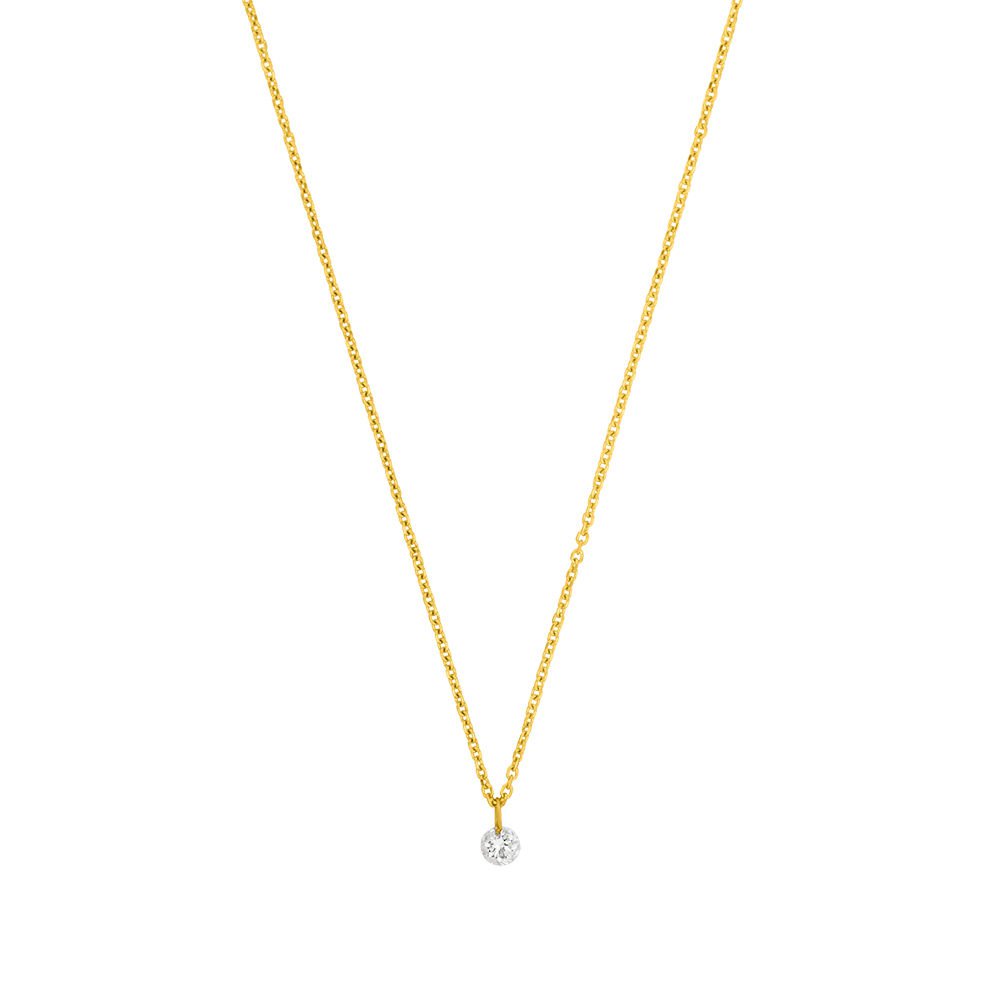 diamant halskæde guld